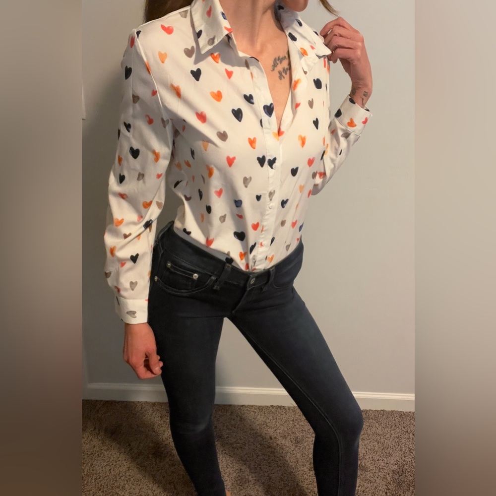 Valentine’s Day button up